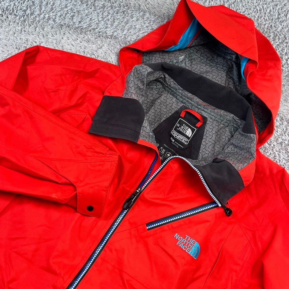 North Face Cryptic Decagon Jacket Flashlight RECCO Mens S Red Ski Snow Technical